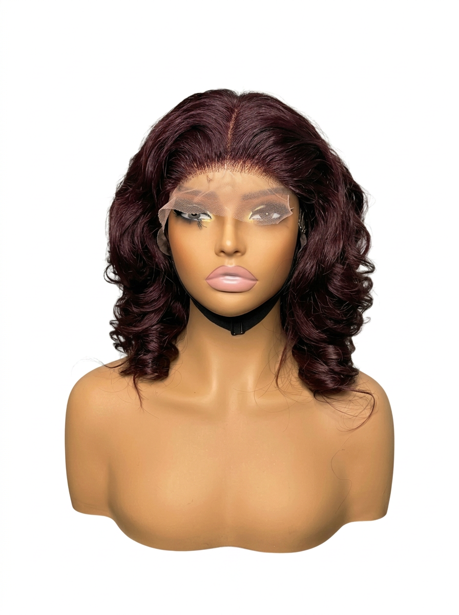 BURGUNDY CURLS luxury wig by Aisyluxe